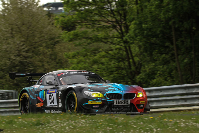 24U Nürburgring: Jaap van Lagen met BMW Z4 GT3 van Walkenhorst in de Groene Hel
